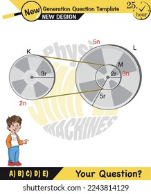 Physics, Uniform circular motion with changing position and velocity vectors and angles, Next generation question template, exam question, eps