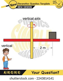 Physics, Uniform circular motion with changing position and velocity vectors and angles, Next generation question template, exam question, eps