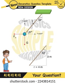 Physics, Uniform circular motion with changing position and velocity vectors and angles, Next generation question template, exam question, eps