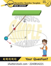 Physics, Uniform circular motion with changing position and velocity vectors and angles, Next generation question template, exam question, eps