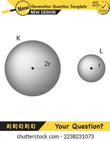 Physics, vector illustration of a forces and motion, vectors, shot, next generation question template, exam question, eps