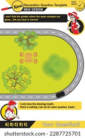 Physics, vector illustration of a forces and motion, shots, Next generation problems, exam question, for teachers, editable, eps, text, boy, girl, two sisters speech bubble, template
