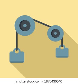 Physics weight icon. Flat illustration of physics weight vector icon for web design