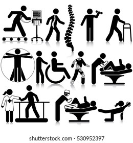  Physio Therapy Icon Set