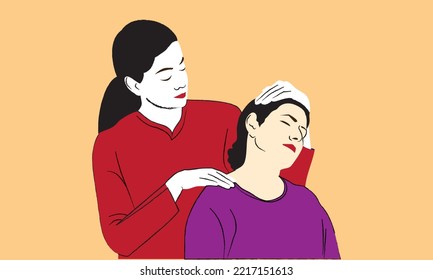 Physiotherapy doctor and Patient Vector Art