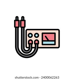 Physiotherapy Electrophoresis Icon Vector Illustration