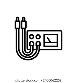 Physiotherapy Electrophoresis Outline Icon Vector Illustration