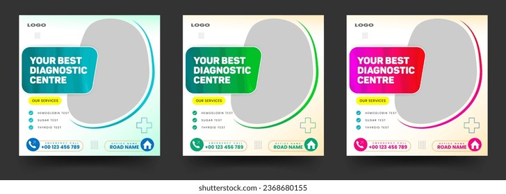 Physiotherapy or healthcare social media post template