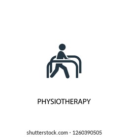 physiotherapy icon. Simple element illustration. physiotherapy concept symbol design. Can be used for web and mobile.