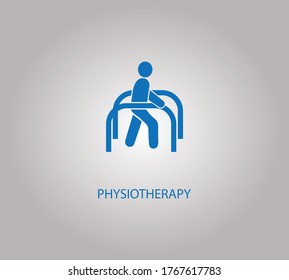 physiotherapy icon. Simple element illustration. physiotherapy concept symbol design. Can be used for web and mobile.