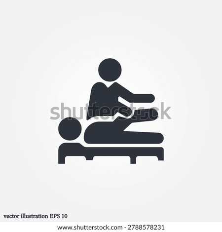 physiotherapy icon symbol illustration vector eps10 logo template design