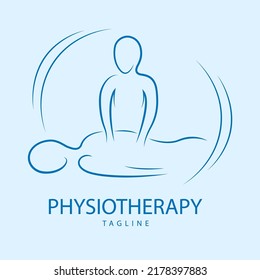 Physiotherapy logo design. Professional massage therapy.