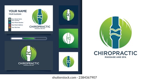Physiotherapy logo design templates creative concept Premium Vector