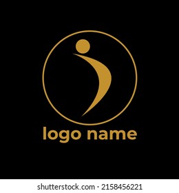 Physiotherapy logo. Health, anatomy, athletic logotype. Medical physical rehabilitation therapy, orthopedic, osteopathy, chiropractic icon. Physiotherapist, nutritionist logotype. Vector art