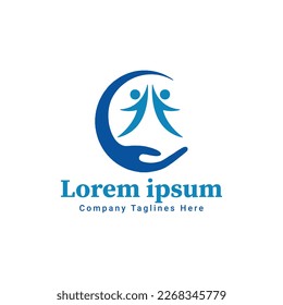 physiotherapy logo for rehab center in vector