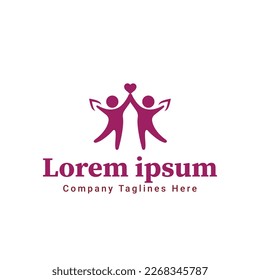 Physiotherapie-Logo für Rehabilitationszentrum auf Vektorgrafik