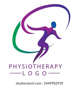 Physiotherapy Logo. Use any fitness house company.