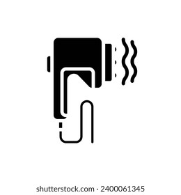 Physiotherapie Massage gefüllt Symbol Vektorgrafik Illustration