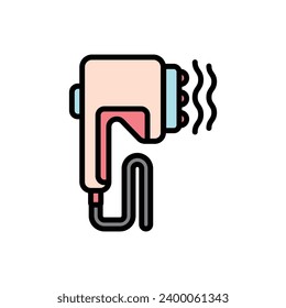 Ilustración vectorial de ícono de masaje fisioterapéutico