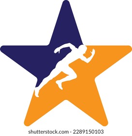 Physiotherapy treatment design template vector with people run. Colorful vector health. Physiotherapy clinic logo. Physiotherapy logo