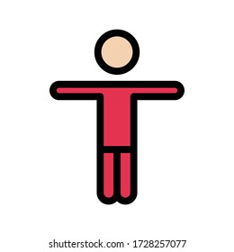 icono fisioterapia vectorial de color plano 