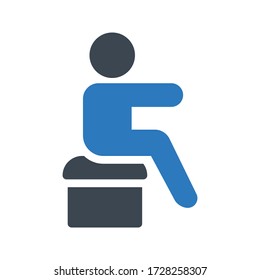 physiotherapy vector  glyph color icon 