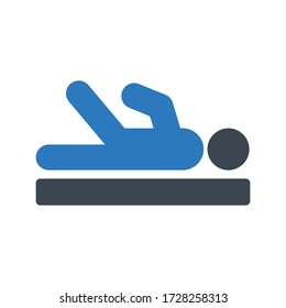 physiotherapy vector  glyph color icon 
