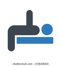 physiotherapy vector  glyph color icon 