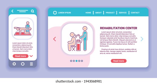 Physiotherapy web banner and mobile app kit. Ecological vehicle. Outline vector illustration