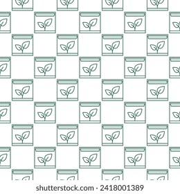 Phyto Lamp vector Grow Light concept linear seamless pattern