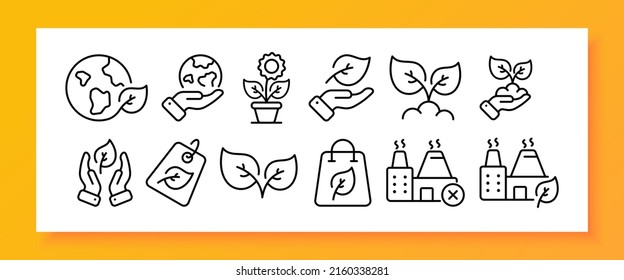 Phytology Set Icon. Tree Leaf, Plant, Recycling, Botany, Flower, Plant, Fertilizer, Laboratory, Environmental Friendly. Ecology. Horticulture Concept. . Vector Line Icon For Business