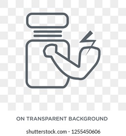 Phytonutrients icon. Trendy flat vector Phytonutrients icon on transparent background from Gym and fitness collection. High quality filled Phytonutrients symbol use for web and mobile