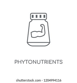 Phytonutrients linear icon. Phytonutrients concept stroke symbol design. Thin graphic elements vector illustration, outline pattern on a white background, eps 10.