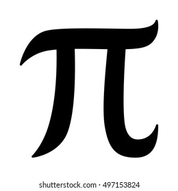 Pi 3.14 Mathematical Constant Sign Or Symbol Flat Vector Icon For Math Apps And Websites