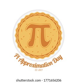 Pi Approximation Day Vector Illustration