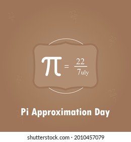 
Pi Approximation Day. Vector Illustration Design.