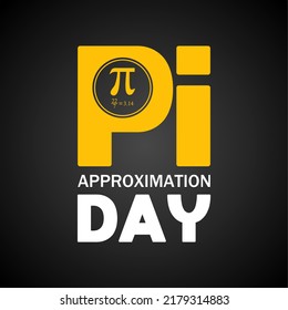 Pi Approximation Day Vector Illustration.