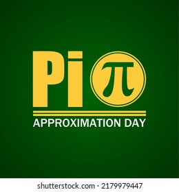 Pi Approximation Day Vector Illustration.