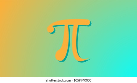 pi background,vector illustration