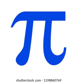 Pi blue symbol