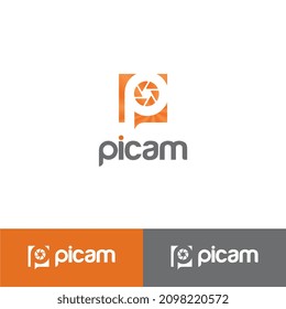 Ilustración del icono del vector de lente de cámara IP