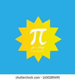 pi day, beautiful greeting card background or template banner. vector design illustration
