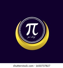 pi day, beautiful greeting card background or template banner. vector design illustration