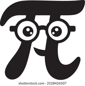 Pi Day, Cartoon Pi Clipart Vector