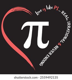 Pi Day Love Is Like Pi Valentines Math Teacher 