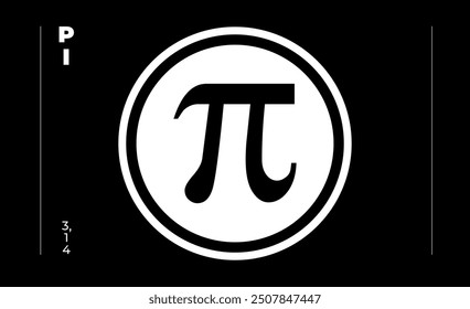 Pi day. Science Space Illustration. Infinitely concept