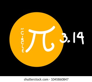 pi day sign or logo 
