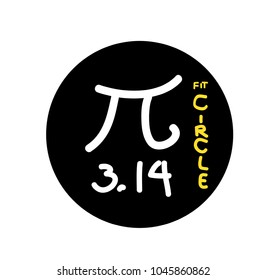 pi day sign or logo 