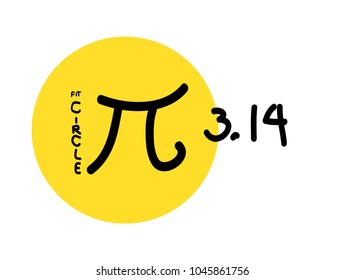 pi day sign or logo, mathematical symbol
