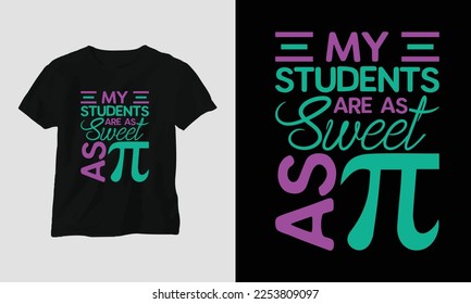 Pi Day Special typography t-shirt design template design with pi, math, etc. 